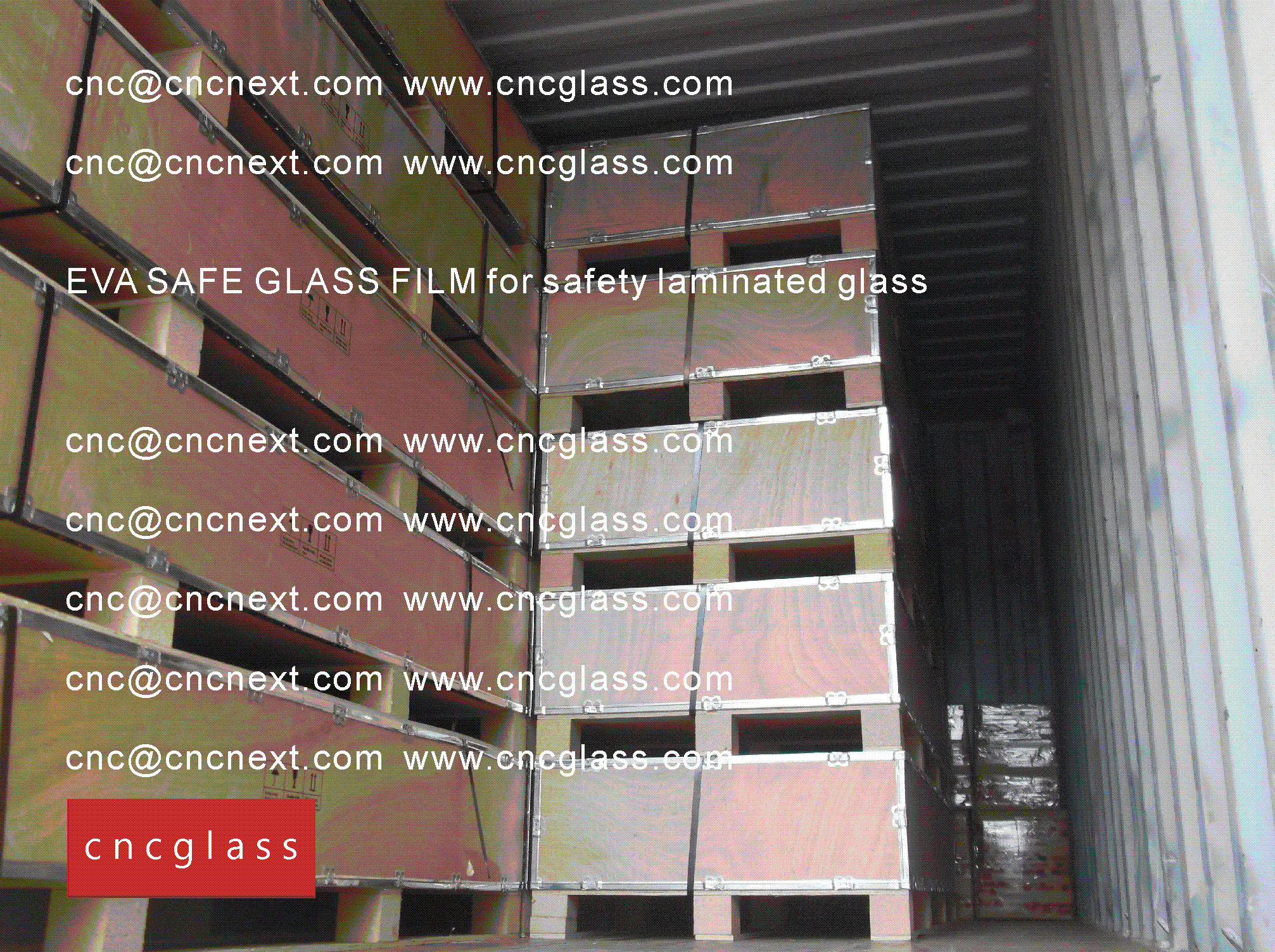 004 EVA SAFE GLASS FILM LOADING CONTAINER (SAFETY LAMINATED GLASS)