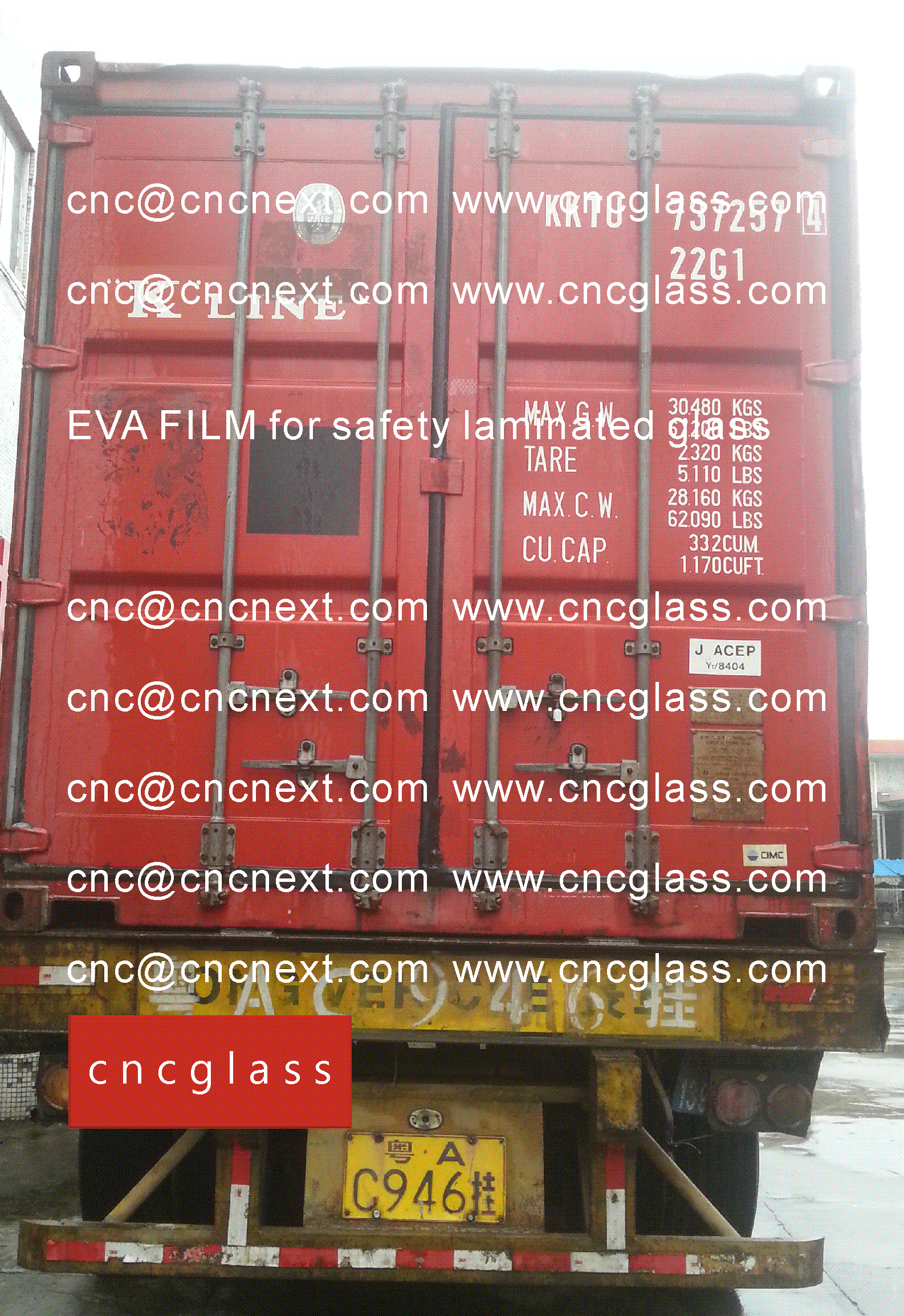 03 EVALAM INATING FILM LOADING CONTAINER (SAFETY LAMINATED GLASS)